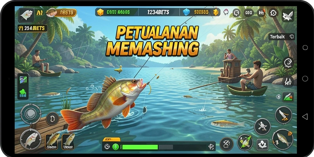 Tangkapan besar dalam gameplay 1234BETS yang menawan.