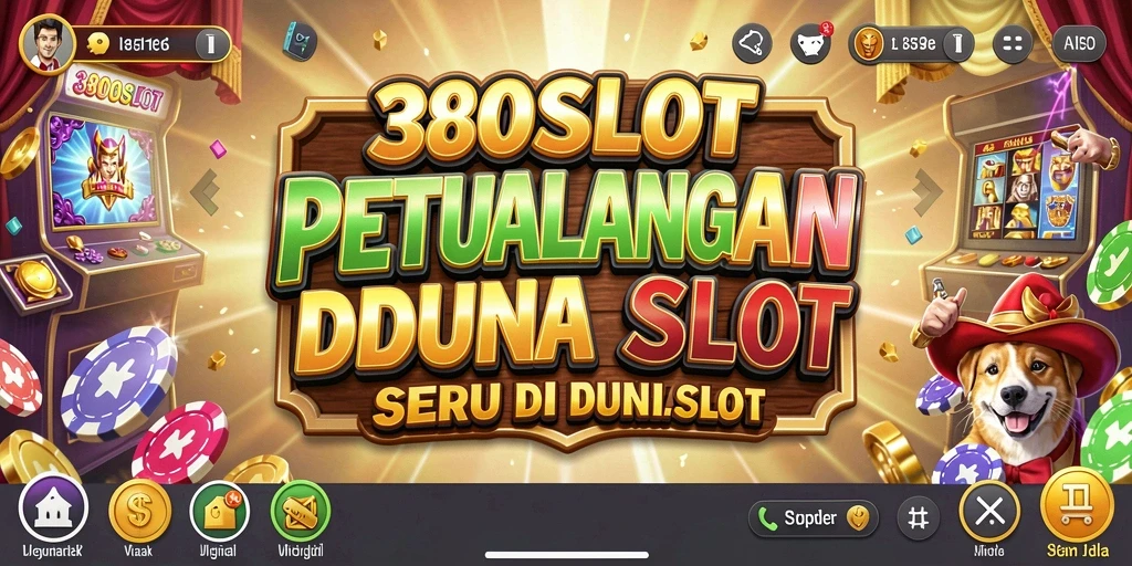 Tampilan utama gameplay 380SLOT yang penuh aksi dan keseruan.