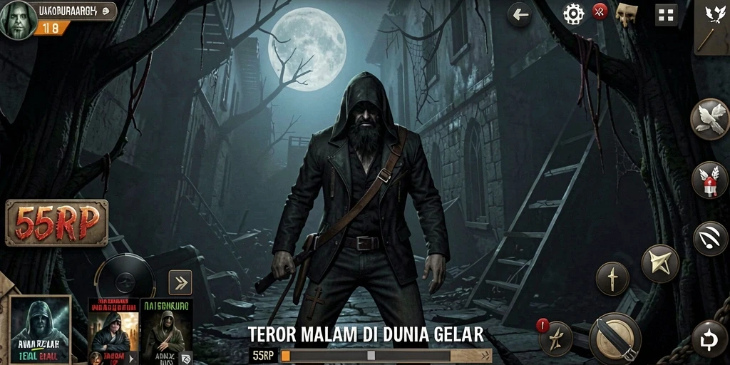 Gameplay mencekam saat menjelajahi dunia kegelapan 55RP.