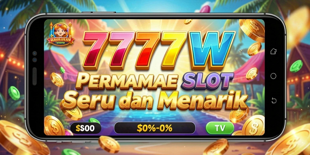 Screenshot gameplay mengasyikkan dari 7777W yang menunjukkan keseruan slot.