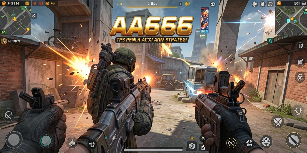 Tangkapan layar menunjukkan aksi seru dari gameplay TPS.