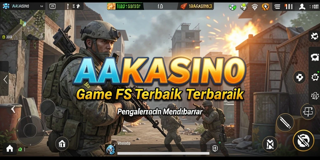 Tampilan gameplay seru dari AAKASINO dengan aksi FPS mendebarkan.