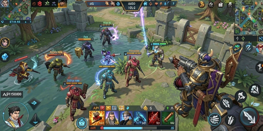 Tampilan dinamis gameplay SLG dalam API5000 yang menarik.