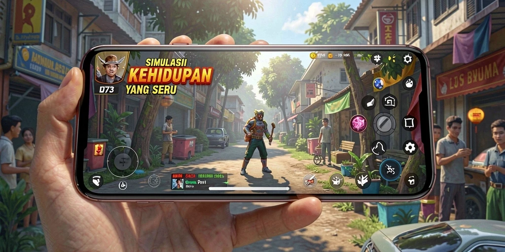 Tampilan gameplay D73 yang interaktif dan menarik.