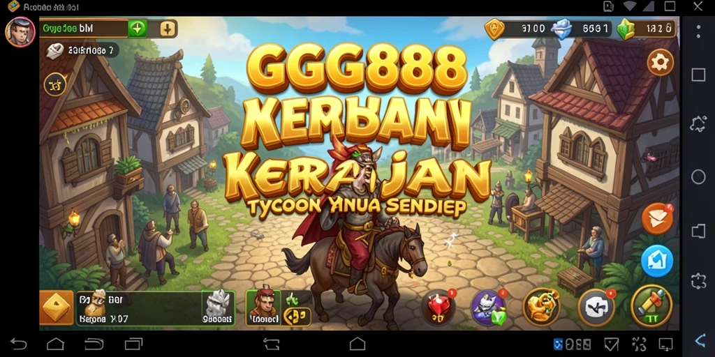 Tangkapan layar gameplay GGG888 yang menunjukkan aktivitas manajemen Tycoon.