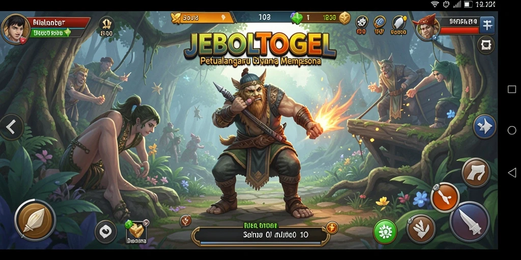 Tangkapan layar menampilkan aksi seru dalam petualangan JEBOLTOGEL.