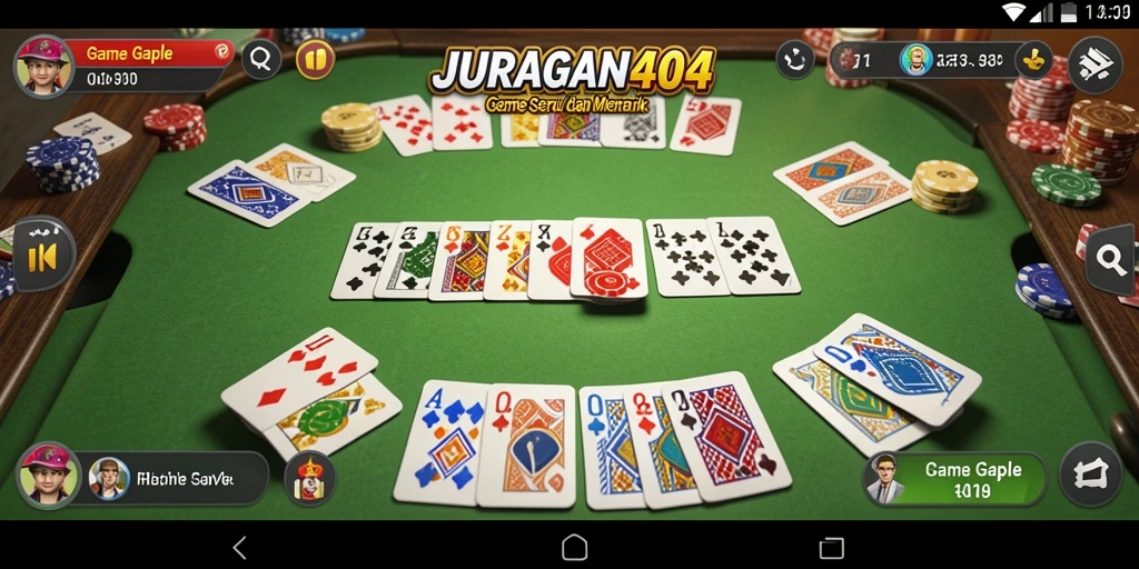 Screenshot menampilkan permainan Gaple yang seru dan menegangkan.