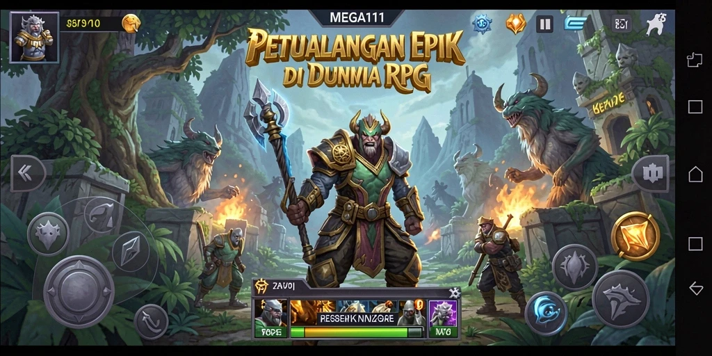 Gameplay seru MEGA111 dengan petualangan yang menantang.