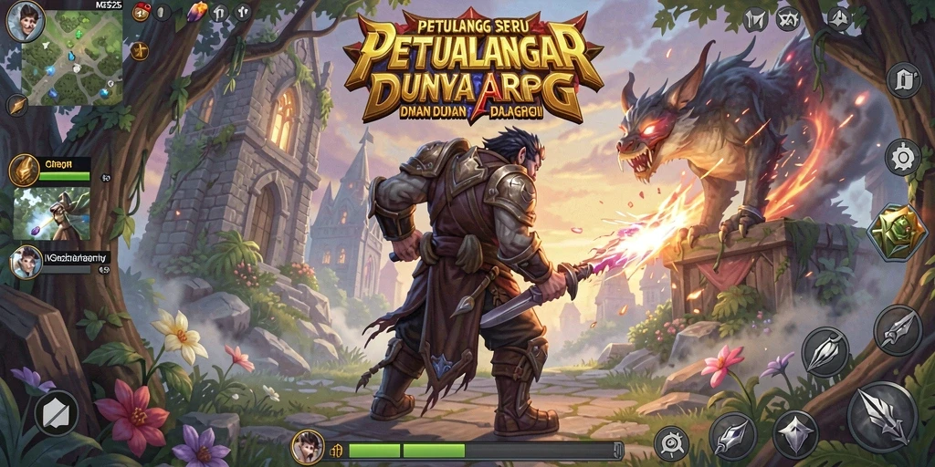 Screenshot utama MG525 menampilkan aksi seru dalam gameplay ARPG.