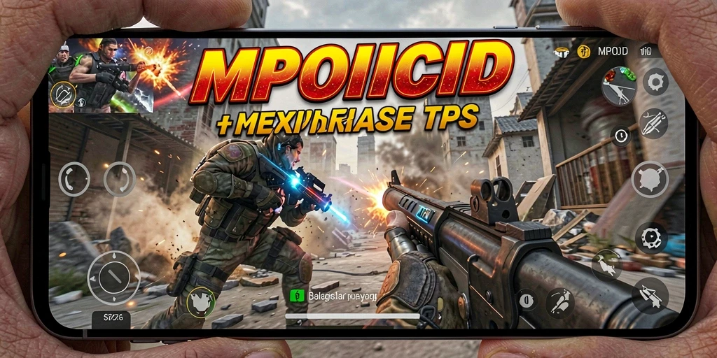 Screenshot MPOID menampilkan aksi intens dalam gameplay TPS.