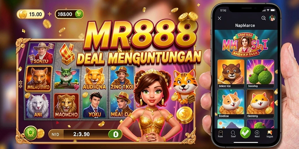Tampilan gameplay MR888 yang mengasyikkan dalam permainan Slot.