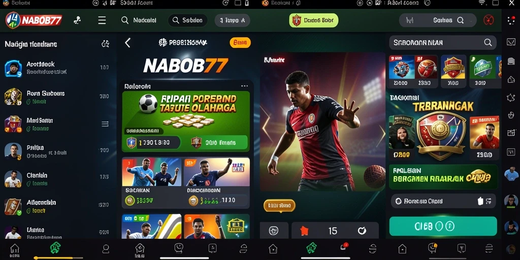 Tampilan antarmuka keren dari gameplay Sportsbook NABOB77.