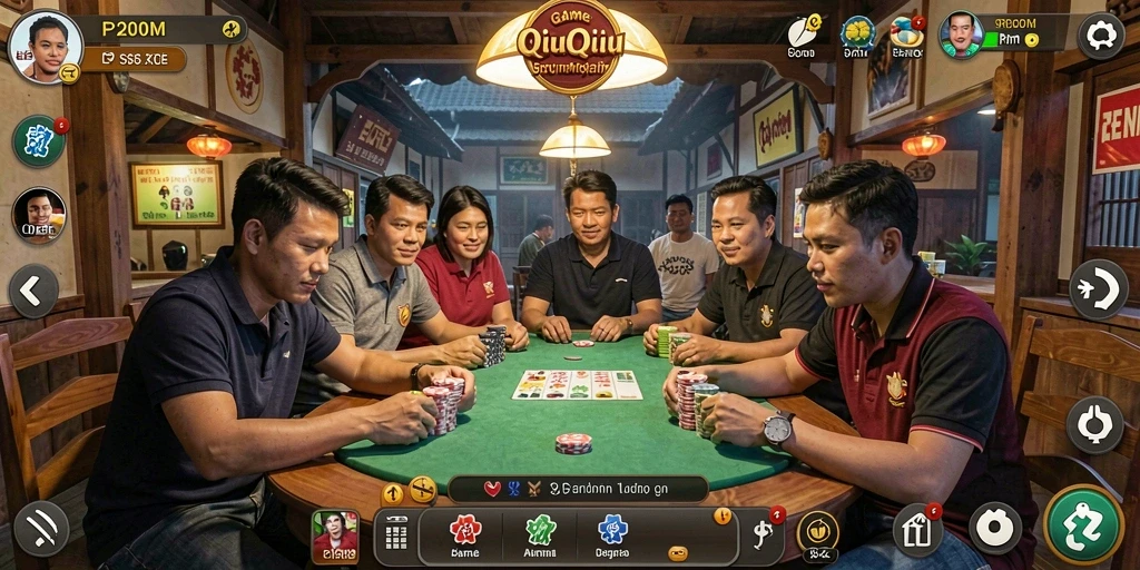 Tampilan gameplay QiuQiu yang mendebarkan di P200M.