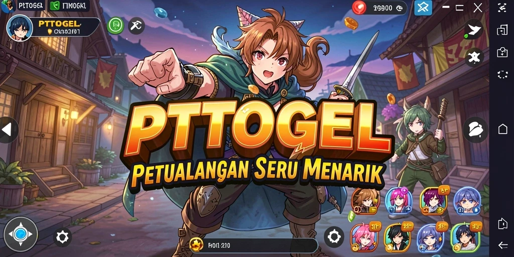 Tampilan screenshot PTTOGEL dengan karakter anime yang menarik.