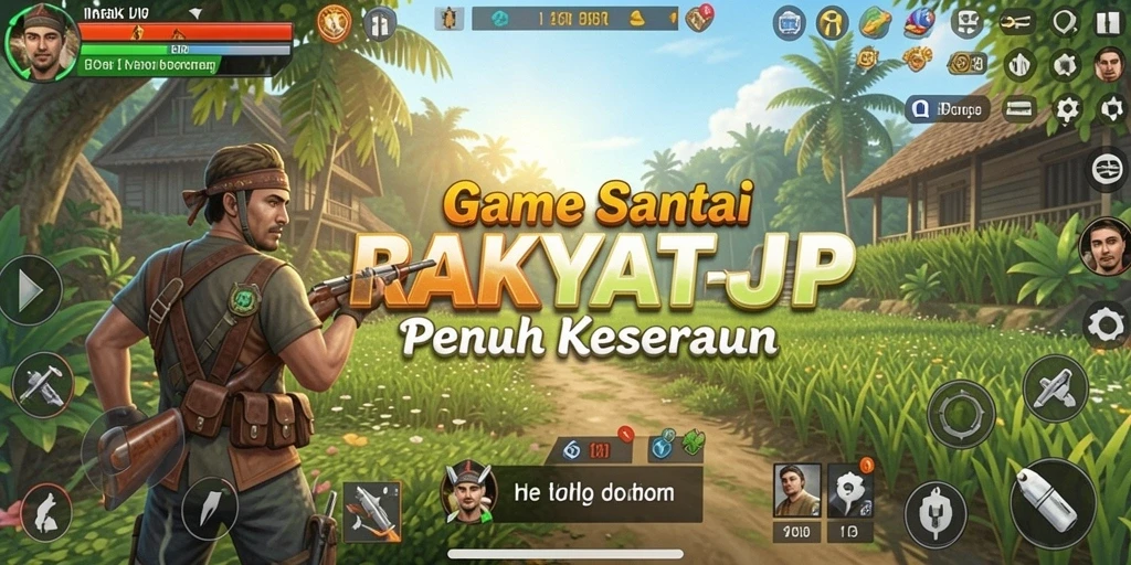 Tangkapan layar utama RAKYATJP menampilkan gameplay yang seru dan interaktif.
