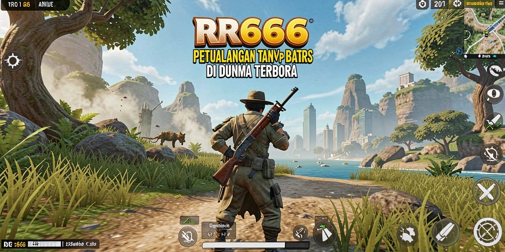 Tampilan gameplay menampilkan eksplorasi mendalam di dunia terbuka RR666.