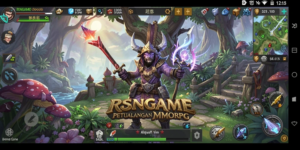 Screenshot gameplay <strong>RSNGAME</strong> menampilkan aksi seru di dunia MMORPG.