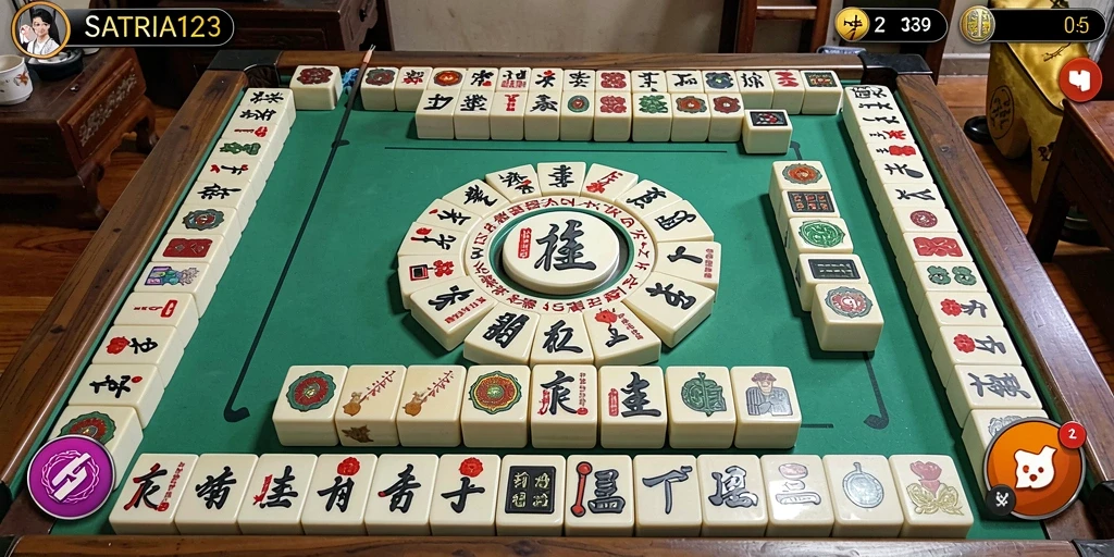 SATRIA123 menampilkan gameplay Mahjong yang seru dan menantang.