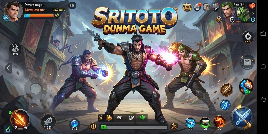 Tampilan screenshot SRITOTO menunjukkan aksi pertarungan yang seru.