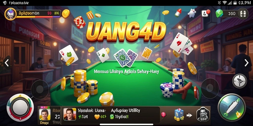 Tampilan aplikasi UANG4D yang sederhana dan fungsional.