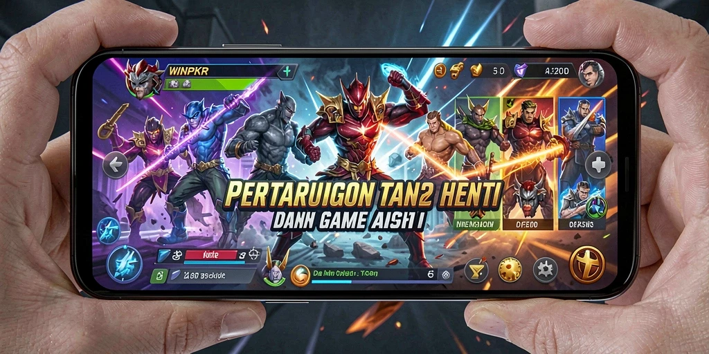 Tangkapan layar gameplay <strong>WINPKR</strong> yang menunjukkan aksi pertempuran seru.