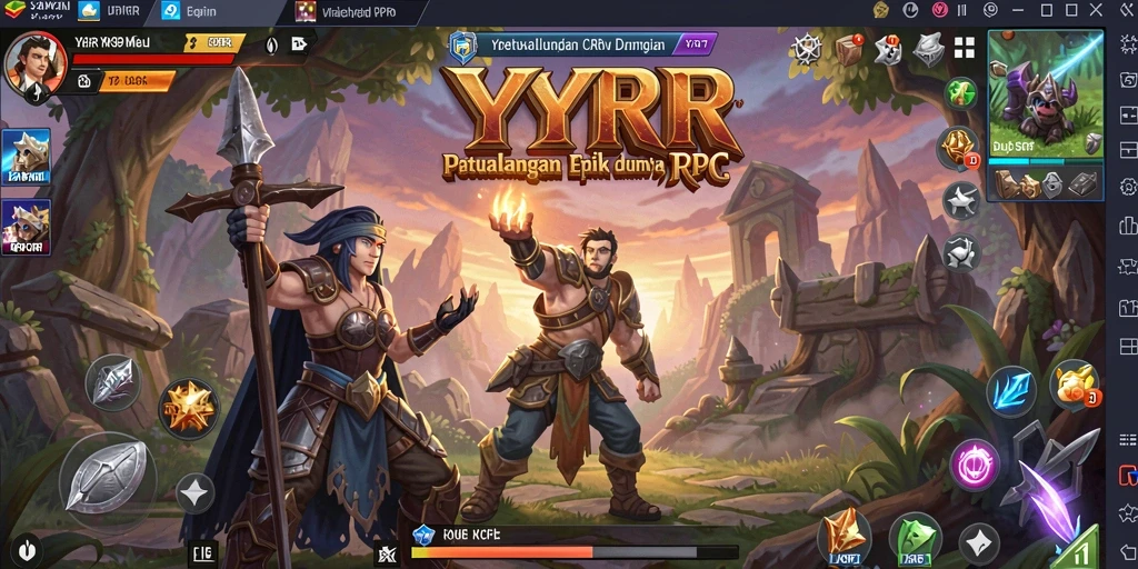 Tampilan gameplay YYRR yang penuh aksi dan petualangan seru.