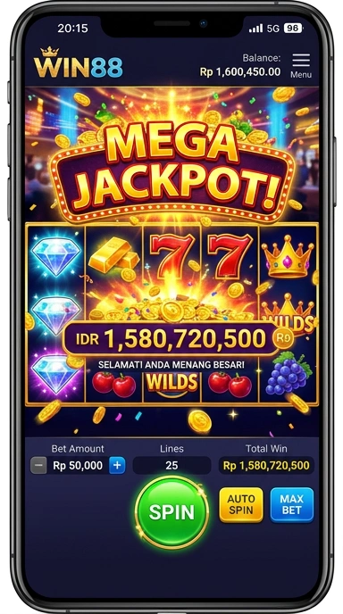 Screenshot aplikasi win88 menampilkan berbagai kategori aplikasi yang tersedia.
